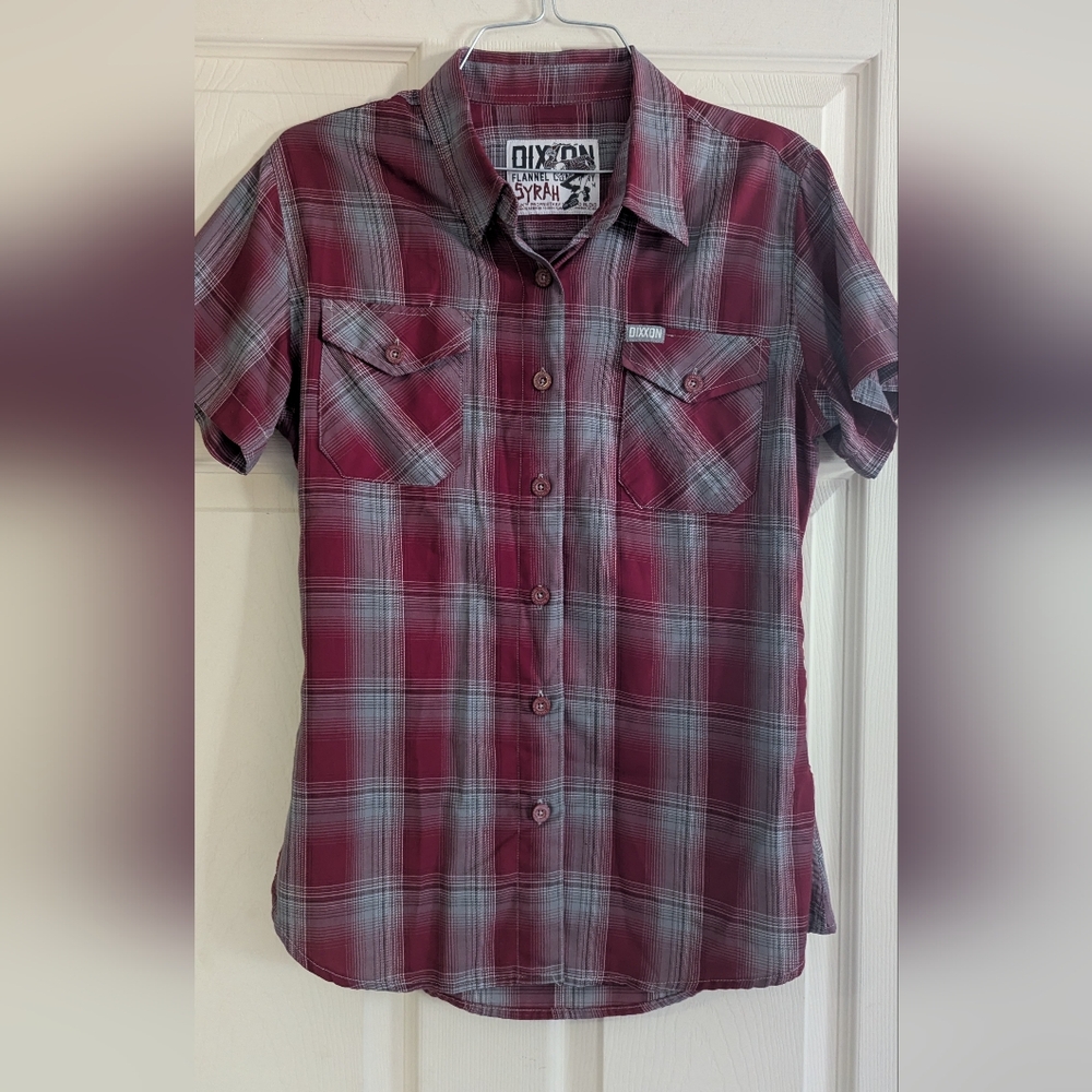 DIXXON SYRAH short sleeve button up Bamboo Shirt Women's Medium